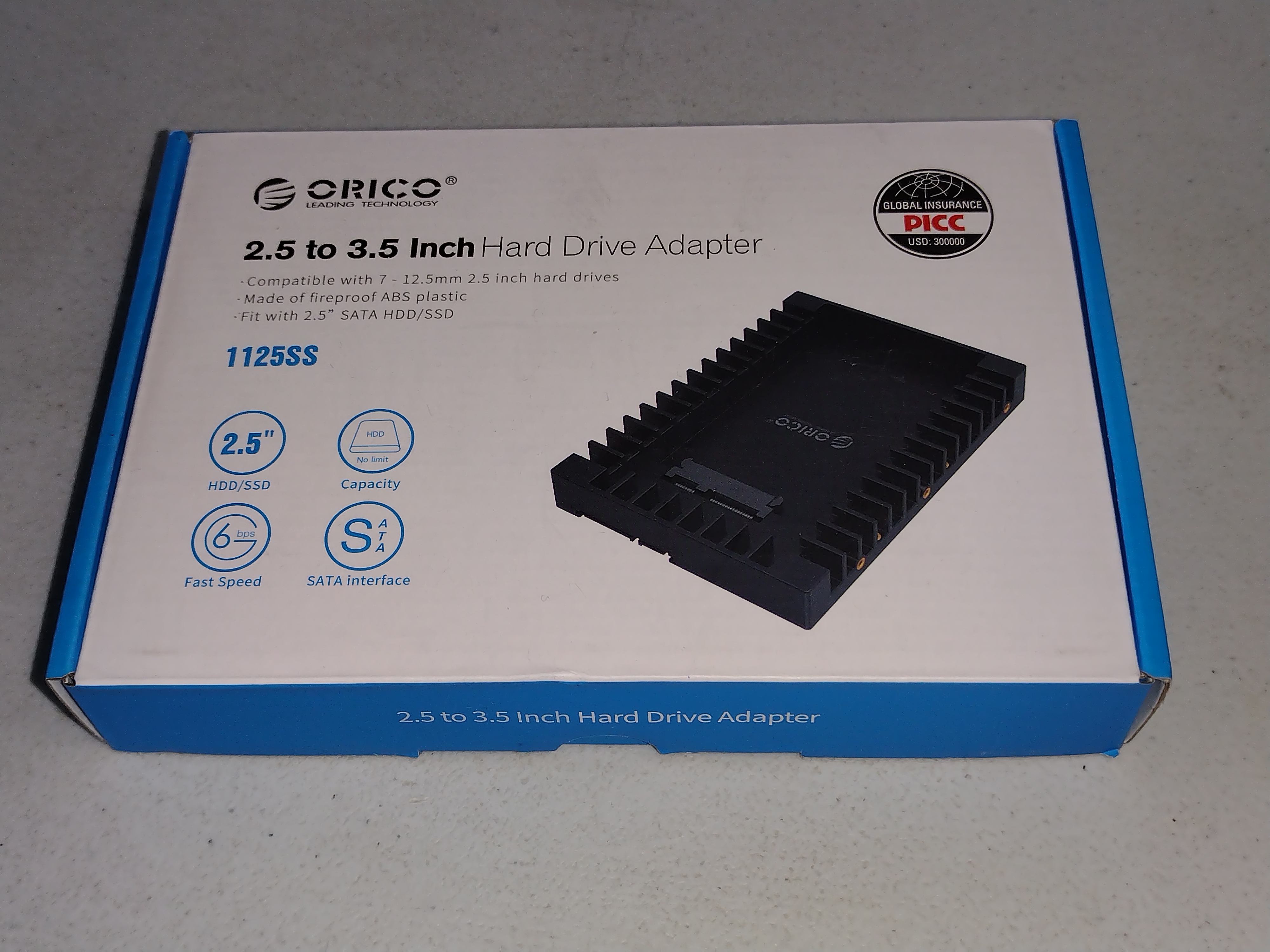 ORICO 2.5 SSD SATA to 3.5 Hard Drive Adapter Internal Drive Bay Converter Mounting Bracket Caddy Tray