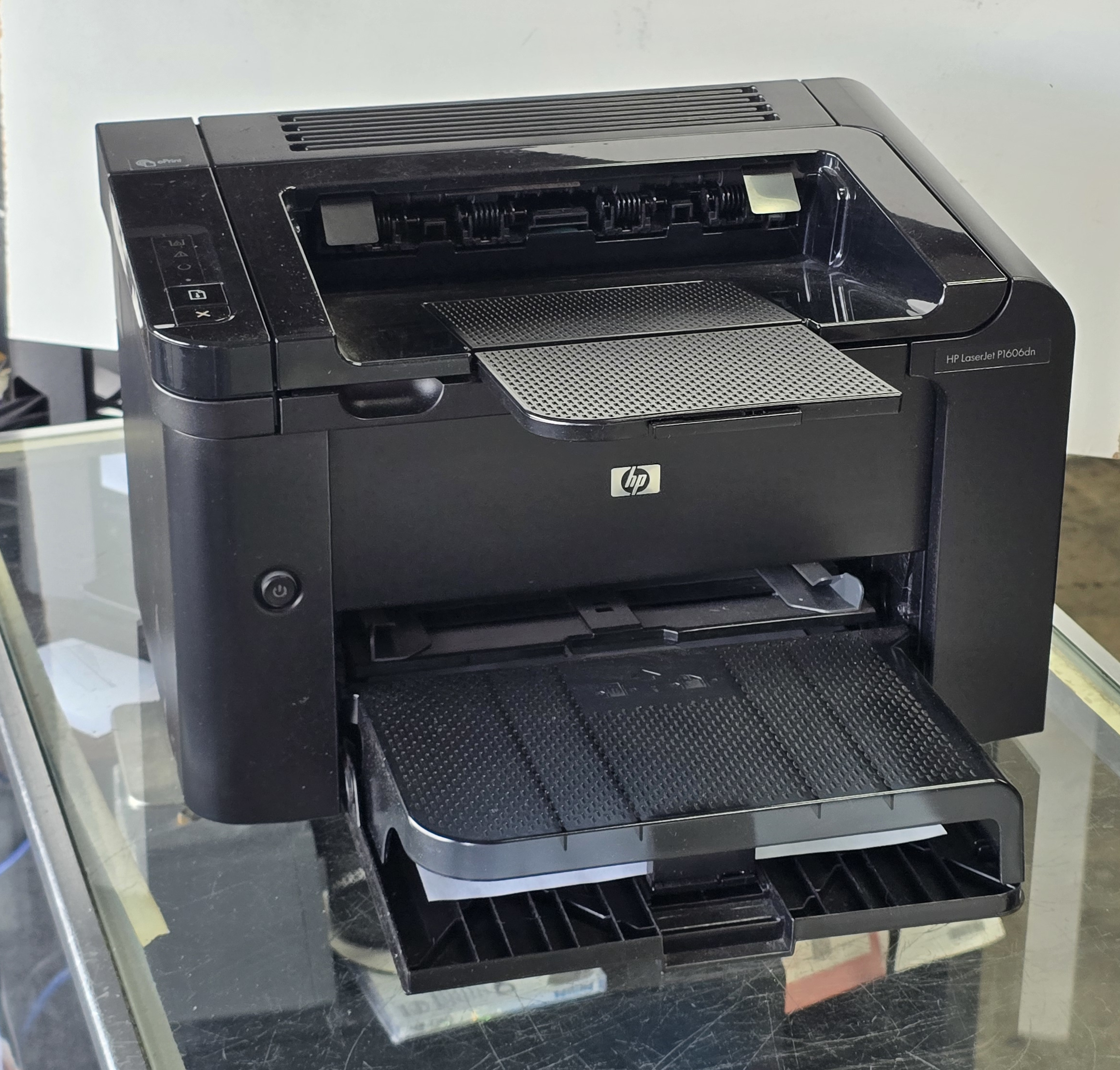 USED HP LaserJet Professional P1606DN, monochrome network laser printer, duplex, USB, Ethernet, imbeded HP P1606DN drivers, toner CE278A