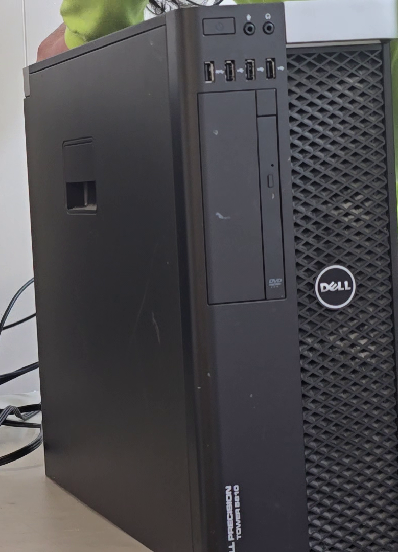 USED Dell Precision Tower 5810 Workstation Intel Xeon E5 1620 v4 350GHz 16GB RAM 250G SSD DVD